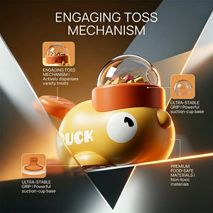 SEO Title: 2-in-1 Interactive Dog Toy & Treat Dispenser – Duck Feeder