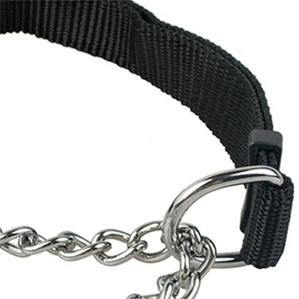 Nylon Half-Check Pet Collar – Outdoor Training Collar for Dogs & Cats