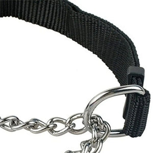 Nylon Half-Check Pet Collar – Outdoor Training Collar for Dogs & Cats