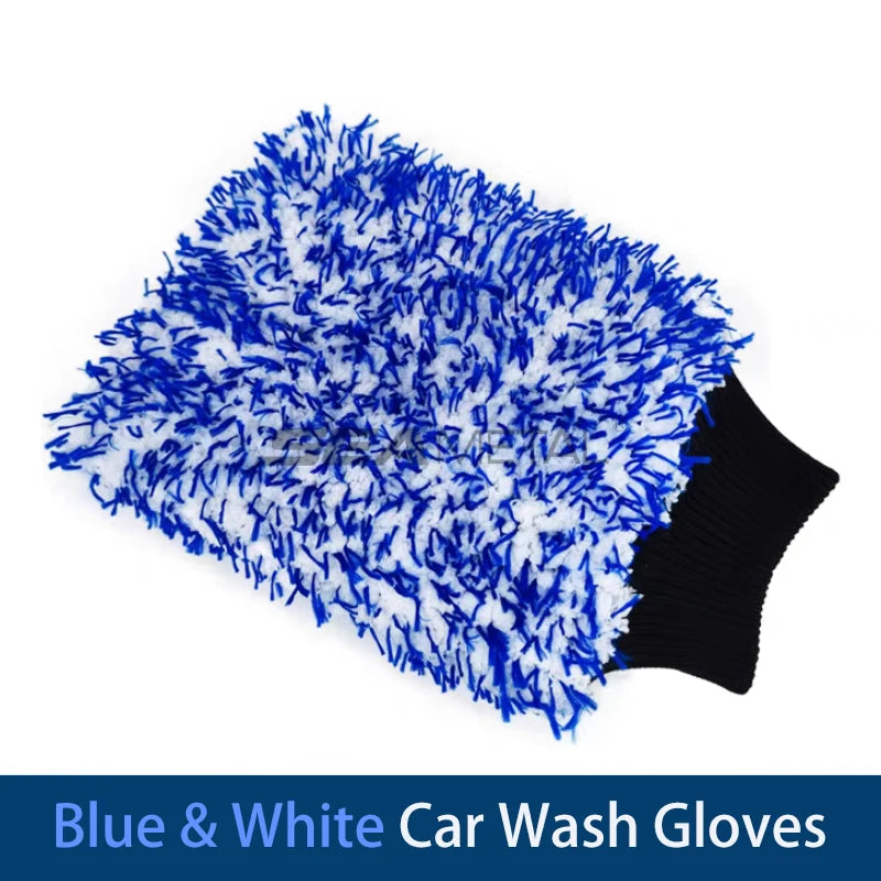 SEAMETAL Microfiber Car Wash Mitt – Chenille Cleaning Glove