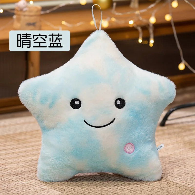 LED Star Plush Toy – Soft Glowing Star Pillow for Kids & Gifts