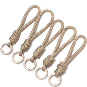 5Pcs Colorful Braided Keychain Lanyard – Anti-Lost Phone & Car Key Strap