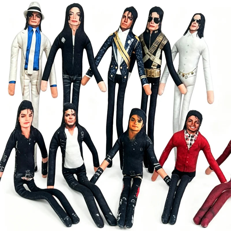 Michael Jackson Bendable Plush Figure – Soft Stuffed Cosplay Toy, Flexible Collectible Gift