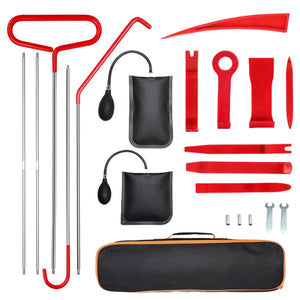 21/18PCS Car Door Tool Kit with Air Wedge Pump & Carrying Bag