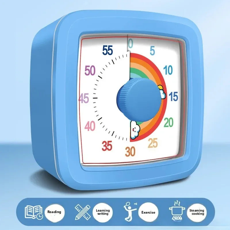 60-Minute Visual Timer – Silent Countdown Clock for Home, School & Classroom