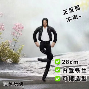 Michael Jackson Bendable Plush Figure – Soft Stuffed Cosplay Toy, Flexible Collectible Gift