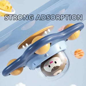 Baby Airplane Suction Spinner Toy – Bath & Sensory Learning Toy