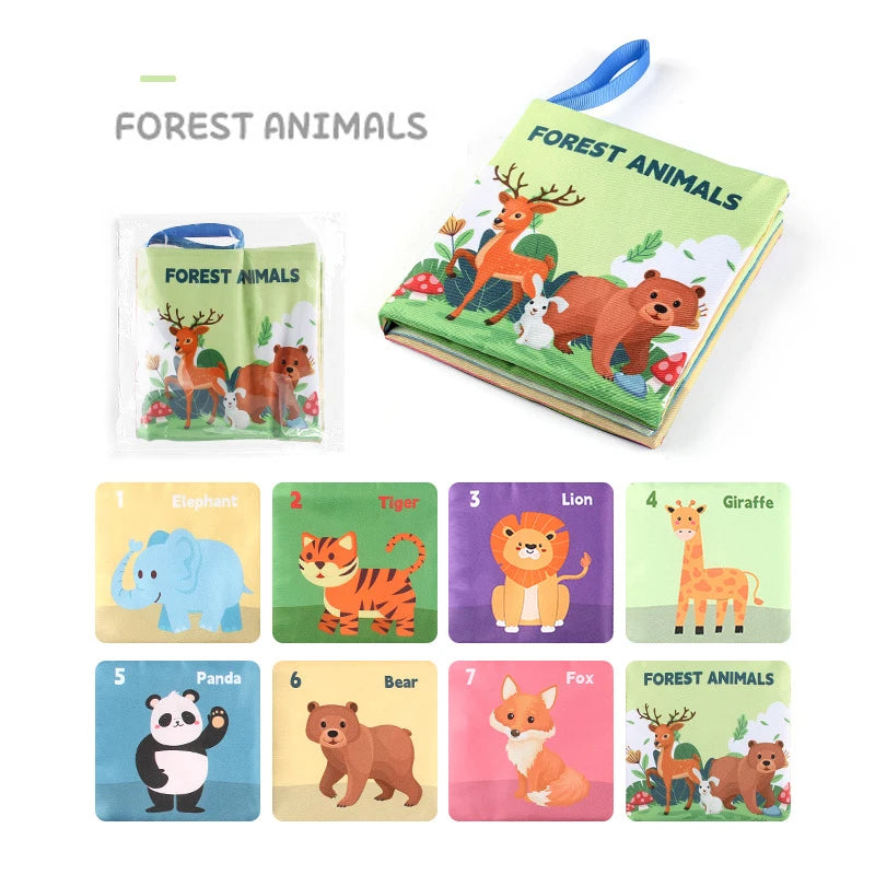 Soft Baby Cloth Book Toy | Montessori 3D Sensory & Early Learning Book