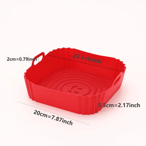 Reusable Silicone Air Fryer Liner – Non-Stick Baking Pan