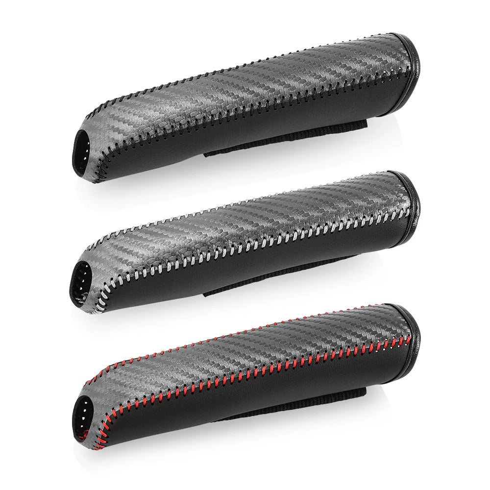 Car Leather Handbrake Cover – Protective Interior Sleeve
