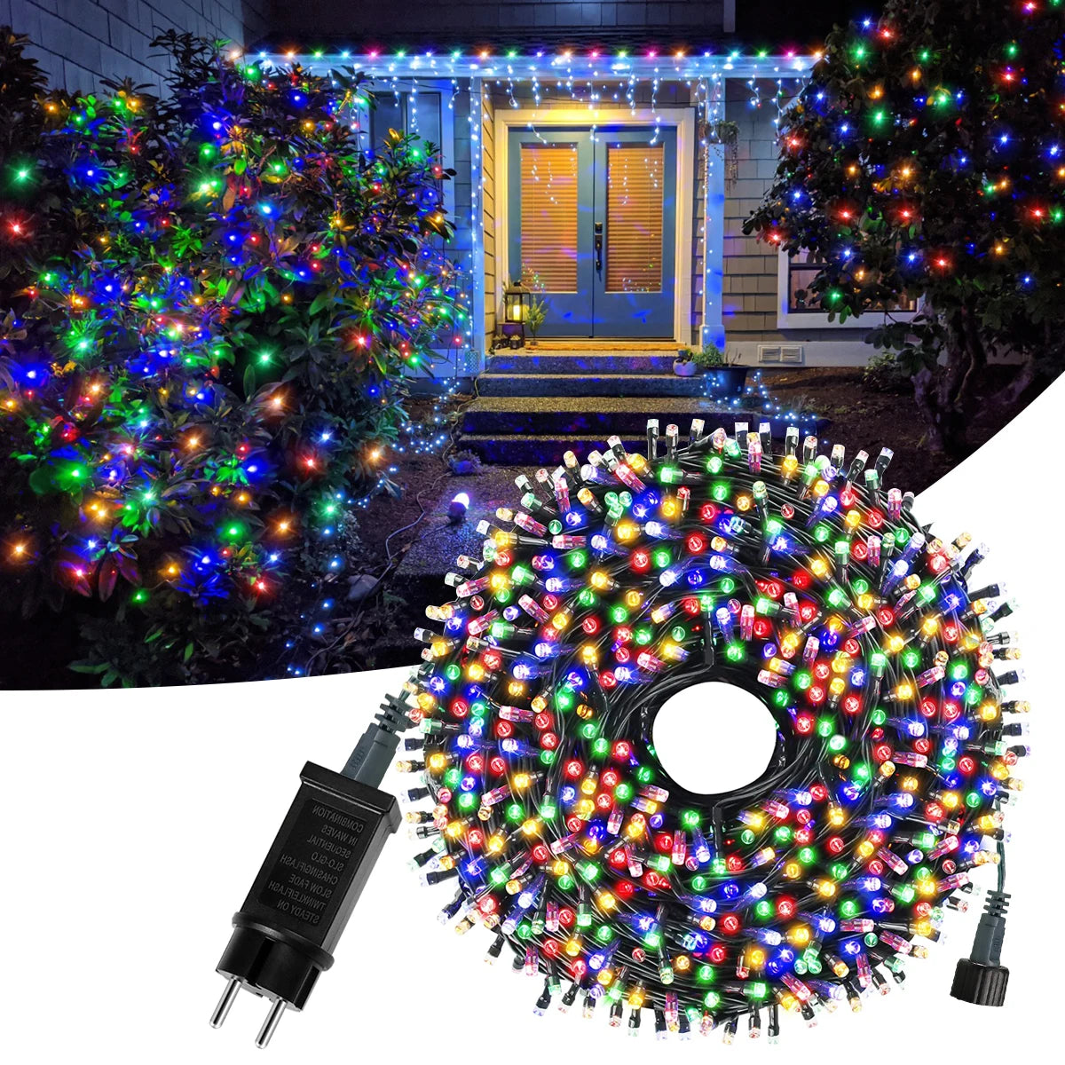Outdoor Garden LED String Lights – Waterproof Christmas Fairy Lights