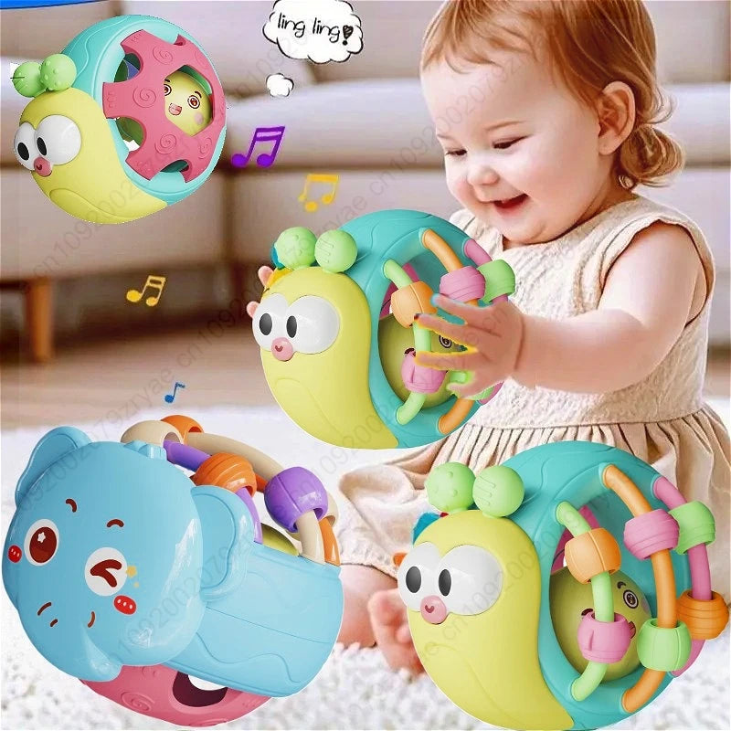 Baby Sensory Rattle Ball – Soft Grasping Toy for Infants 0–12 Months