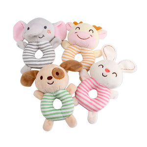 Baby Plush Animal Rattle Toy – Soft Infant Learning Toy 0–24 Months