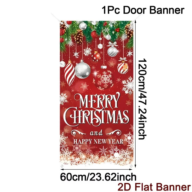 Christmas Wall Decor & Door Hanging Banner 2026