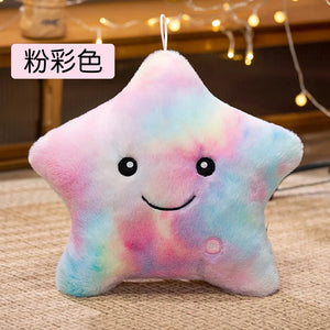 LED Star Plush Toy – Soft Glowing Star Pillow for Kids & Gifts