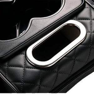 Car Center Console Armrest Cushion with 2 Cup Holders