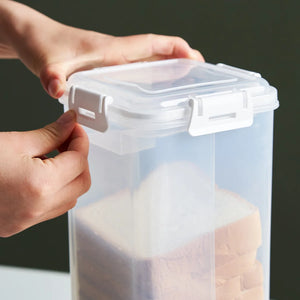 Airtight Bread Storage Container with Lid – Clear Bread Box