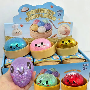 Glitter Dumpling Squishy Toy – Sensory Stress Relief