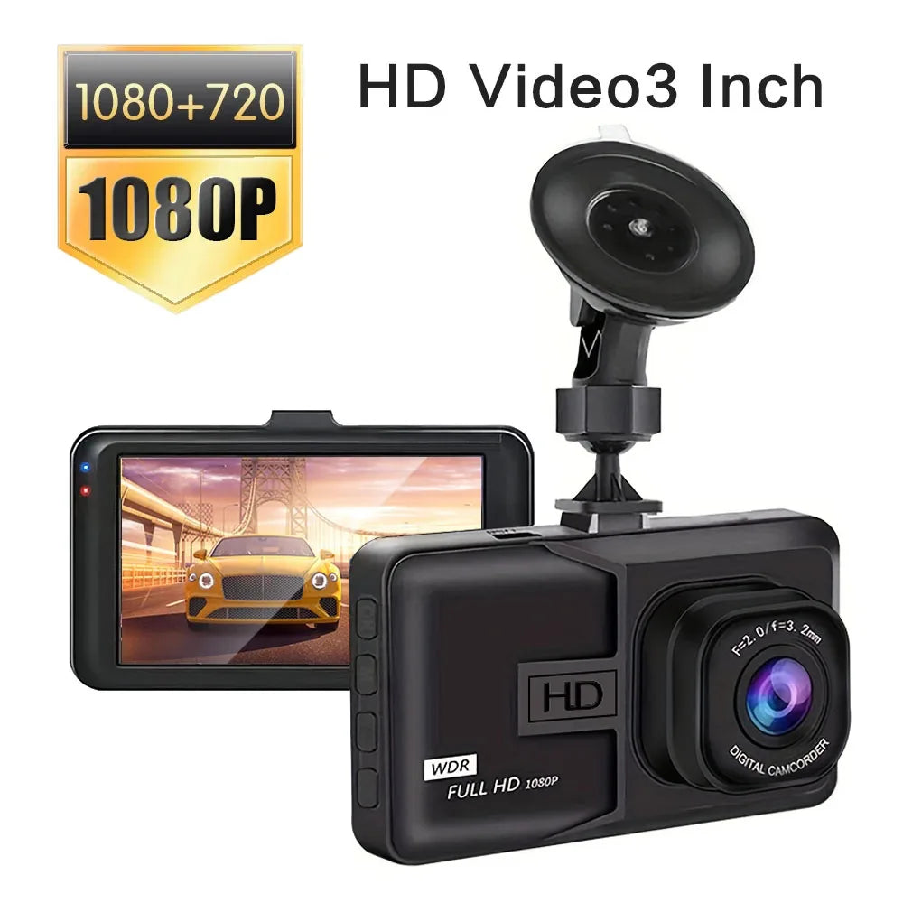 XUSHIDZ 1080P HD Car Dash Cam – Night Vision & Loop Recording