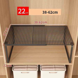 Expandable Closet Shelf – Adjustable Wardrobe Divider Organizer