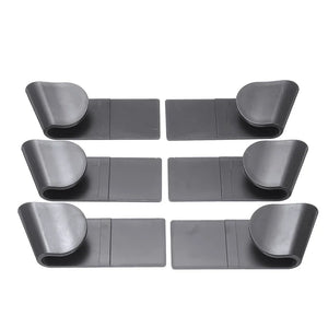6PCS Wall-Mounted Pot Lid Organizer – Kitchen Storage Rack