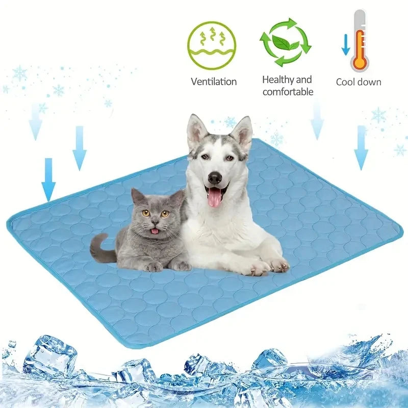 Dog Cooling Mat for Summer – Comfortable Pet Bed for Dogs & Cats