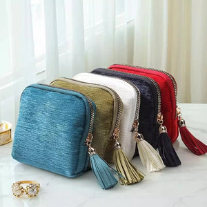 Portable Travel Jewelry Organizer Pouch – Zipper Storage Case