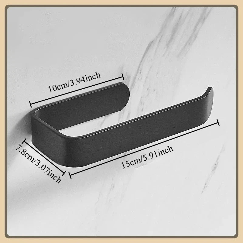 Multifunctional Bathroom Towel Rack – Wall-Mounted Storage Shelf