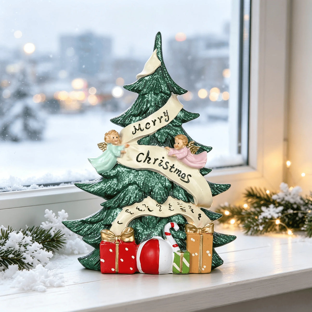 Resin Angel Christmas Tree Ornament