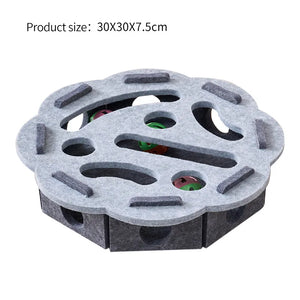 SEO Title: Interactive Cat Puzzle Toy Box – Felt Maze Tunnel with Bell Ball