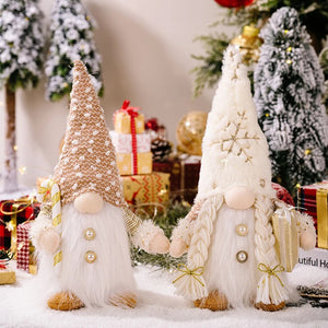 LED Christmas Gnome Plush Doll – Festive Table Decor