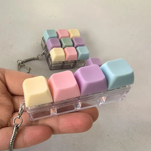 Mini Keyboard Fidget Toy – Anti-Stress Keychain for Adults & Kids