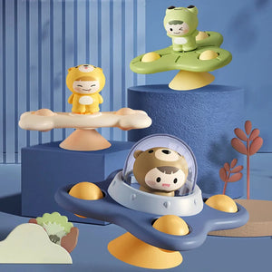 Baby Airplane Suction Spinner Toy – Bath & Sensory Learning Toy