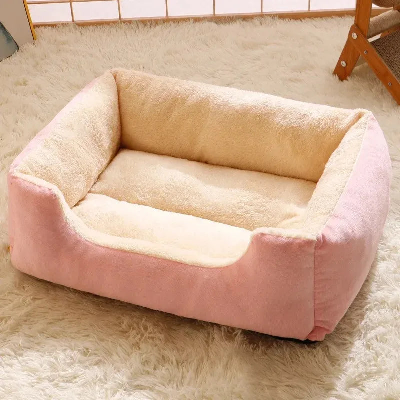 Cozy Pet Bed for Cats & Dogs – Soft Winter Cushion