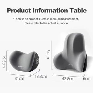Memory Foam Car Neck & Lumbar Support Cushion
