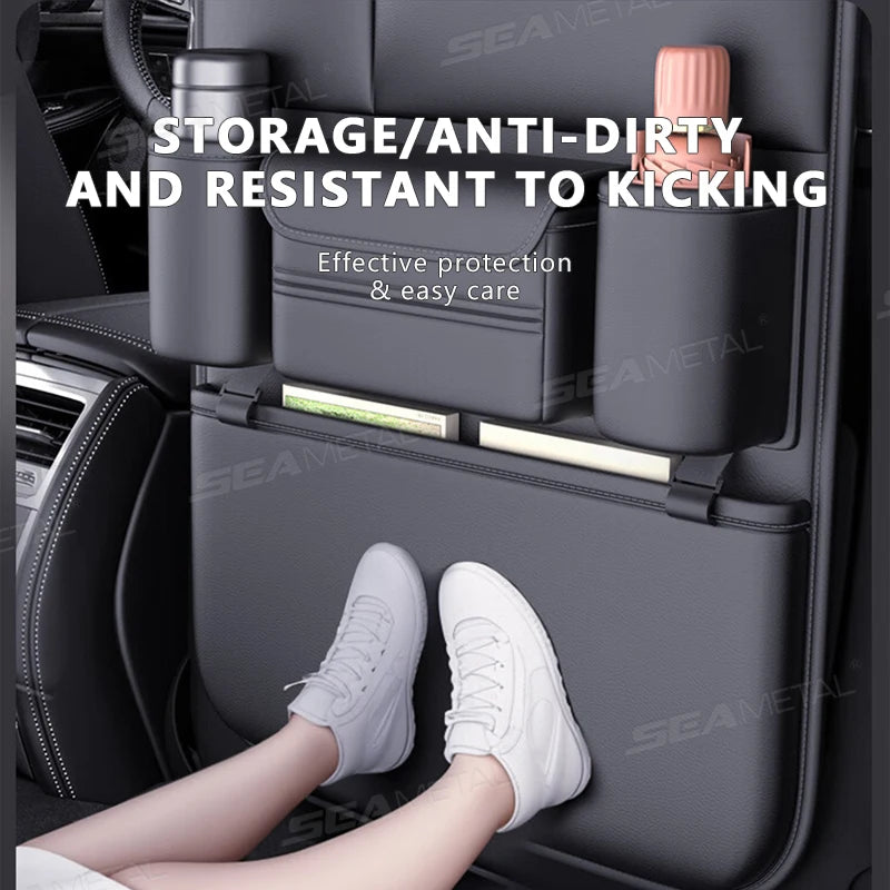 SEAMETAL 6-Pocket Car Seat Back Organizer – Waterproof Storage Bag