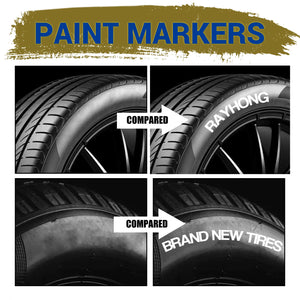 White Waterproof Tire Paint Marker Pen – Permanent Tyre Lettering