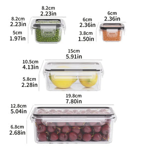 8-Piece BPA-Free Airtight Food Storage Containers with Lids