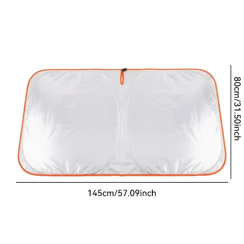Car Front Windshield Sunshade – No-Drill UV Protection Cover