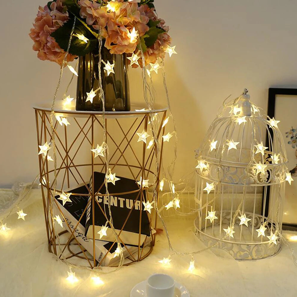 LED Star Fairy Lights for Home & Garden