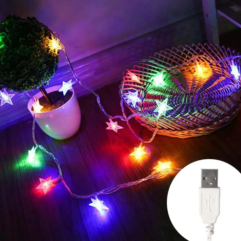 LED Star Fairy Lights for Home & Garden