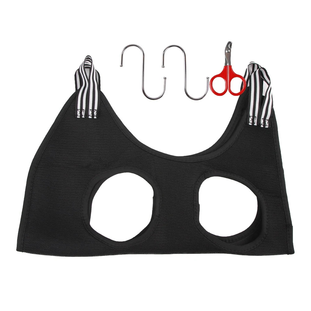 Pet Grooming Hammock for Dogs & Cats – Nail Trimming Bag