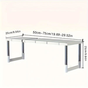 Adjustable Under-Sink Storage Rack – Expandable Cabinet Organizer