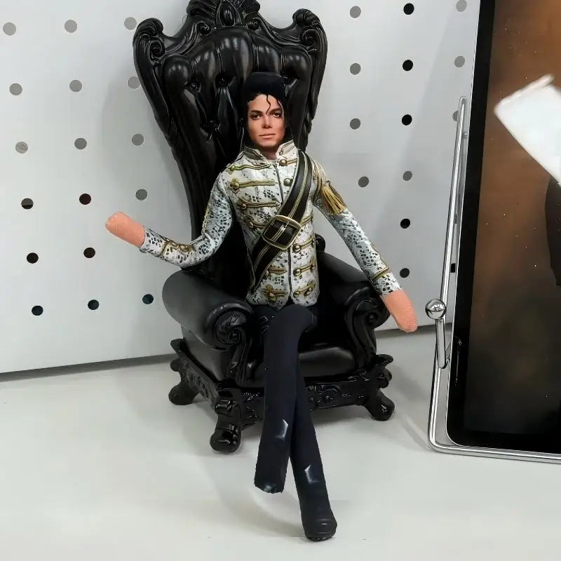 Michael Jackson Bendable Plush Figure – Soft Stuffed Cosplay Toy, Flexible Collectible Gift