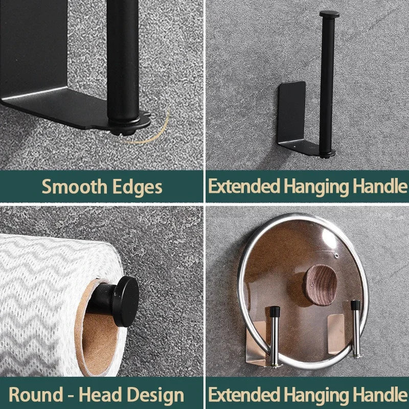 Stainless Steel Paper Towel Holder – Under Sink Organizer