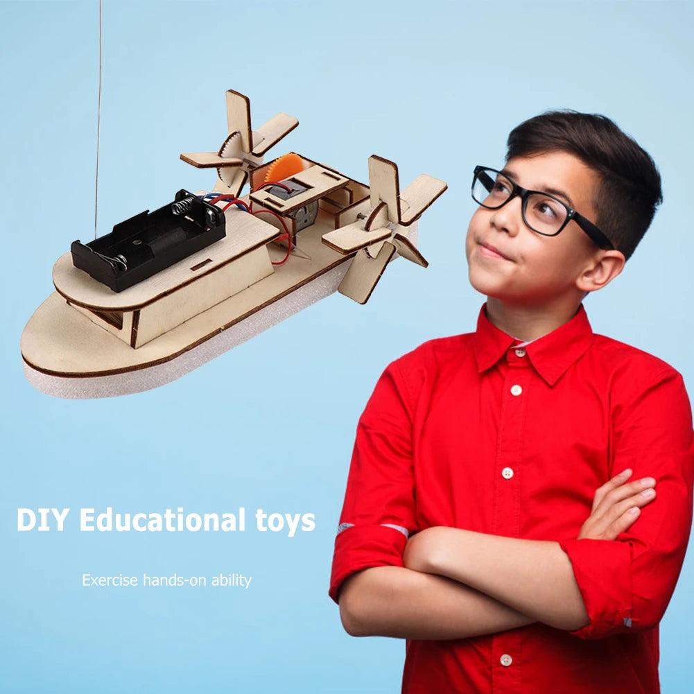 DIY STEM Science Kits for Kids – 3D Wooden Car & Boat Puzzle Toys