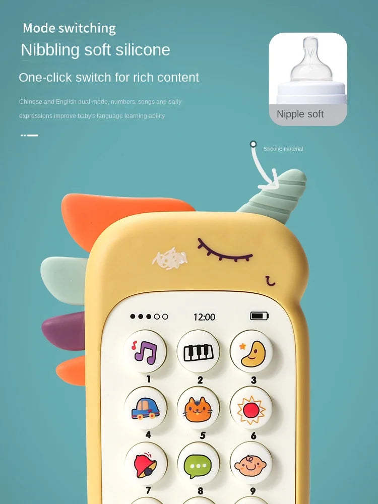 Baby Phone Toy with Music & Teether – Educational Infant Toy
