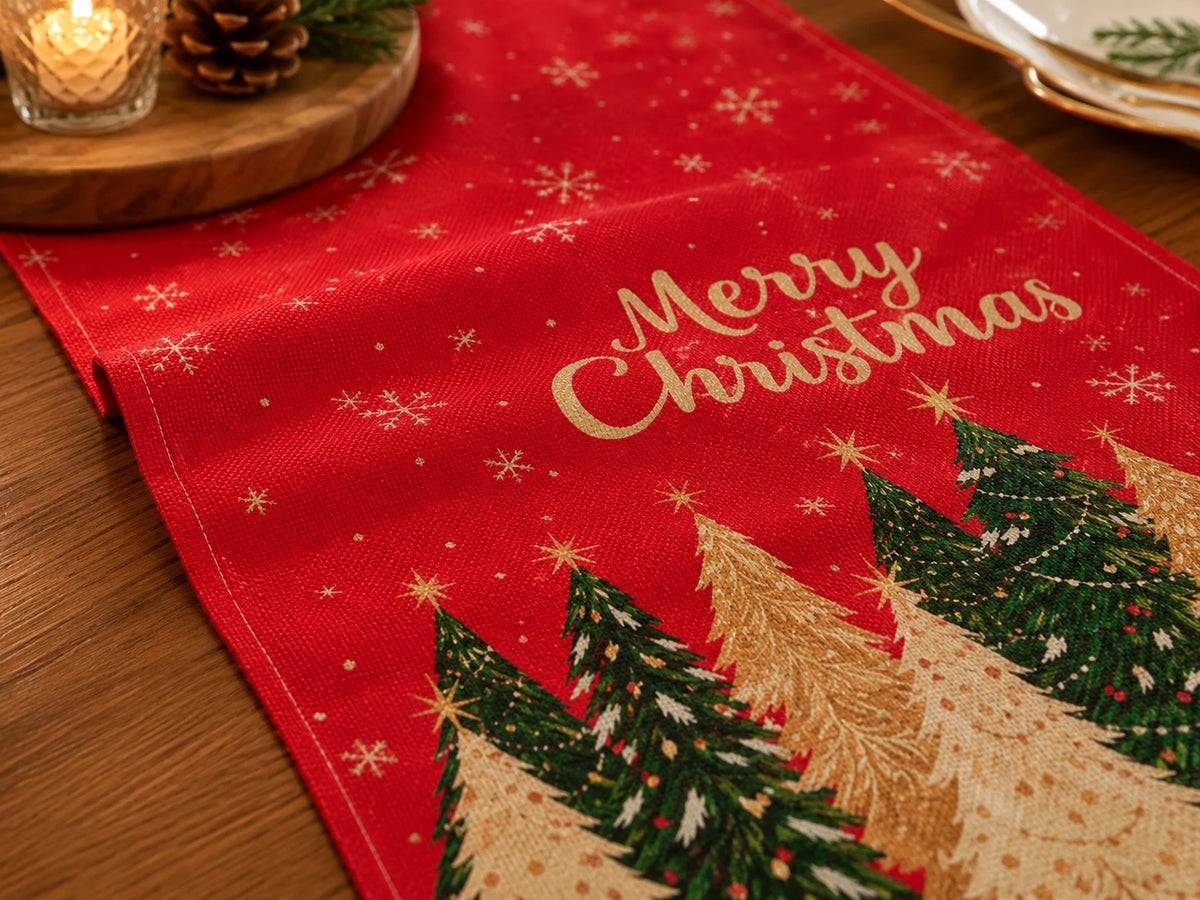 Christmas Tree Table Runner for Holiday Décor