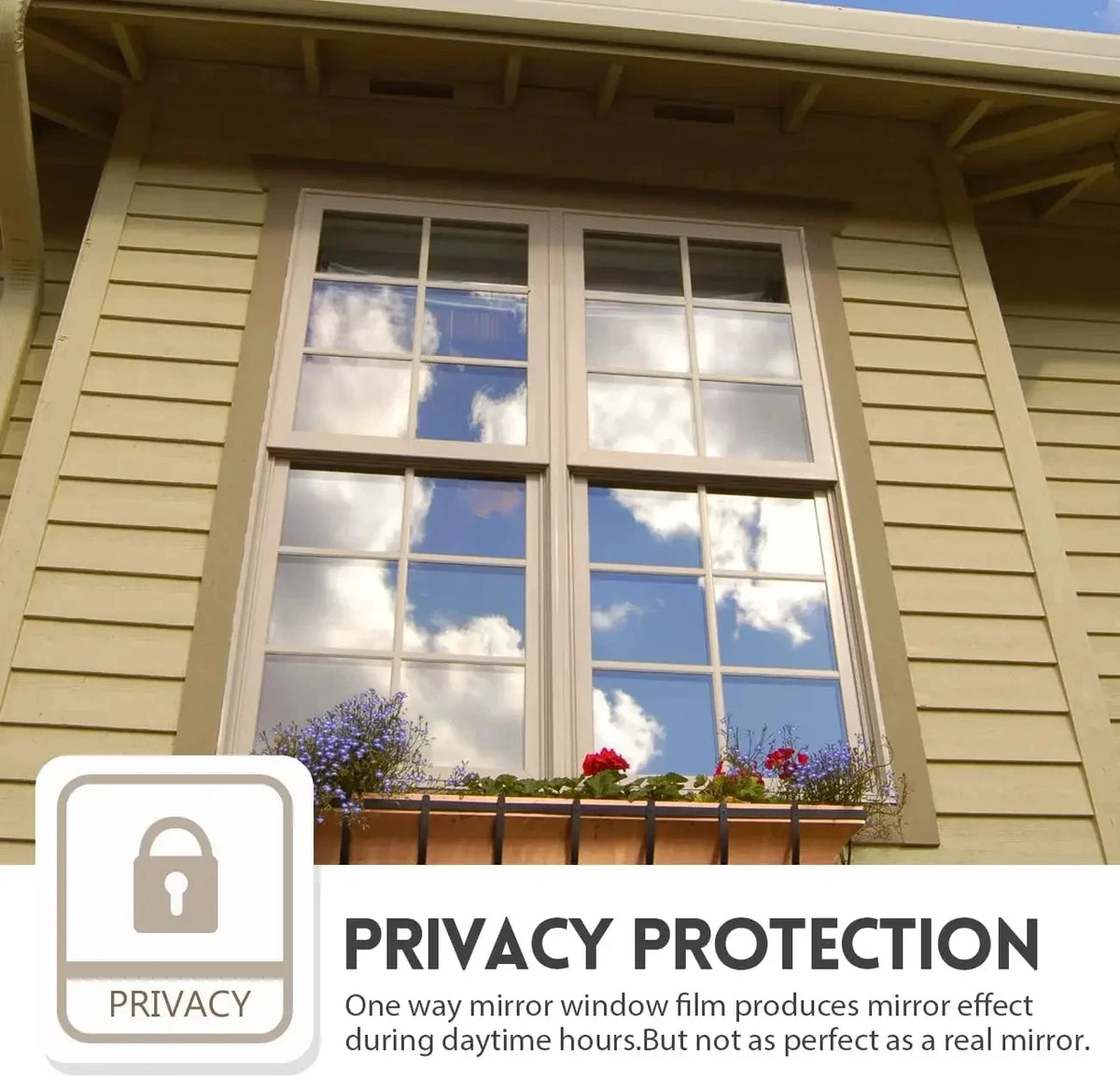 One-Way Window Privacy Film – UV Protection Mirror Tint