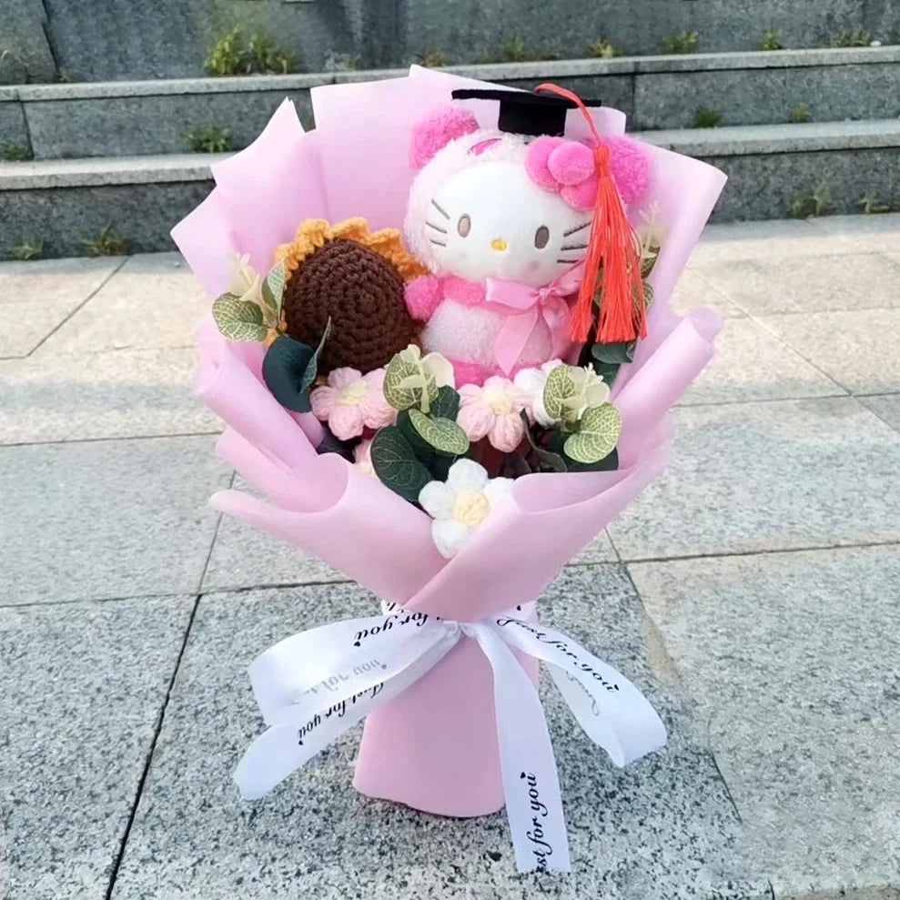 Hello Kitty Plush Bouquet – My Melody, Kuromi & Cinnamoroll Gift
